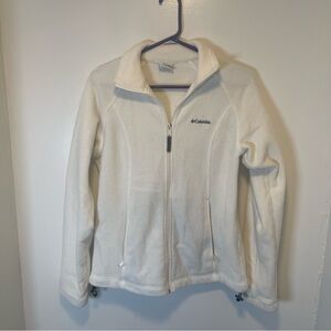 Columbia fleece full‎ zip off white jacket women's size medium